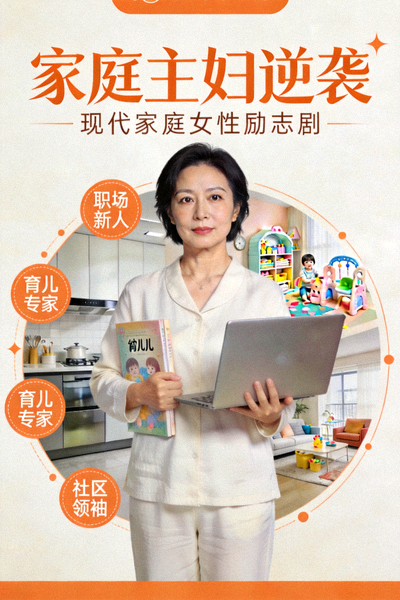 电视剧《家庭主妇逆袭》海报 - 现代家庭女性励志剧
