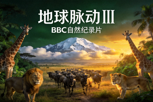 纪录片《地球脉动III》海报 - 自然纪录片，BBC出品
